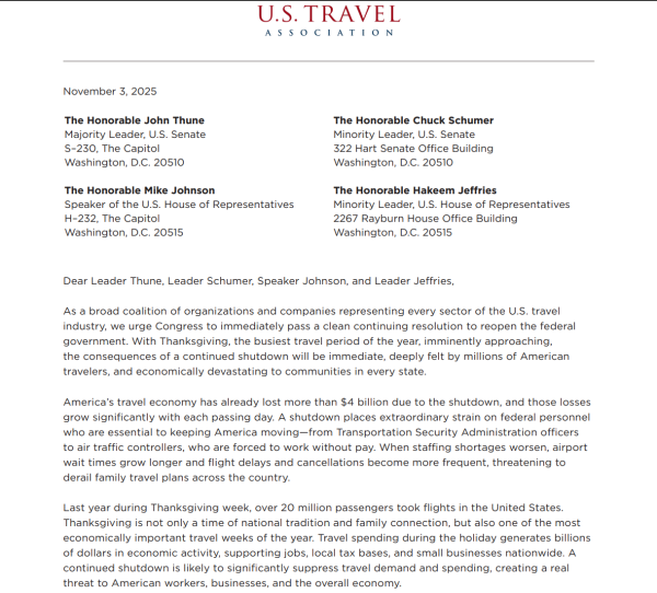 鸿运配资 美政府“停摆”即将撞上感恩节假期？美旅游业警告：将造成灾难性后果