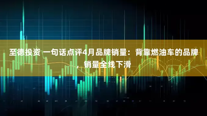 至德投资 一句话点评4月品牌销量：背靠燃油车的品牌，销量全线下滑
